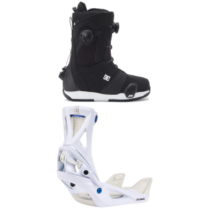 Women's DC Lotus Step On Snowboard Boots 2025 - 6 Package (6) + S Womens in White size 6/S | Nylon