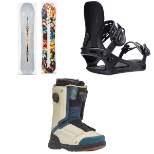 Image of K2 Almanac Snowboard 2025 - 141 Package (141 cm) + M Womens in Black size 141/M | Nylon/Bamboo