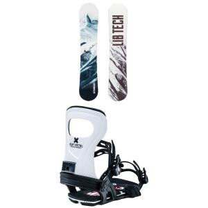 Image of Lib Tech Cold Brew C2 Snowboard 2024 - 149 Package (149 cm) + S Mens | Aluminum in White size 149/S | Aluminum/Polyester