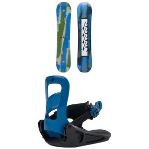 Image of Kid's K2 Lil Mini SnowboardKids' 2025 - 75 Package (75 cm) + S Kids in Blue size 75/S | Nylon