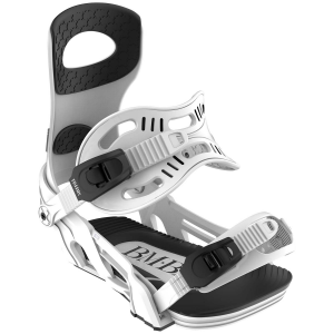 Women's Bent Metal Metta Snowboard Bindings 2025 | Nylon in White size Medium/Large | Nylon/Polyester