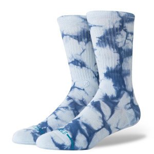 Image of Stance Tied Up Crew Socks 2024 in Blue size Large | Nylon/Cotton/Elastane