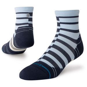 Image of Stance Zippin Light Quarter Socks 2024 in Blue size Large | Nylon/Cotton/Elastane