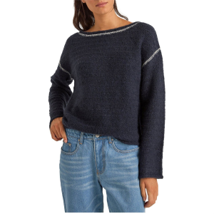 Image of Women's Rhythm Baklava Knit 2024 Blue in Navy size Small | Nylon/Wool/Polyester