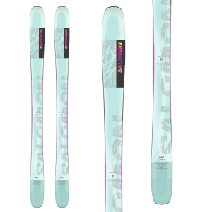 Image of Women's Salomon QST Lumen 98 Skis + S/Lab Shift MNC 13 Alpine Touring Ski Bindings 2024 in Black size 176