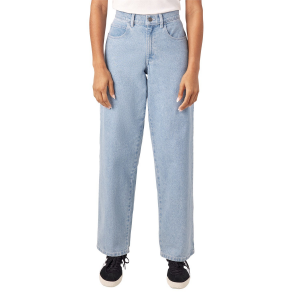 Image of Women's Dickies Herndon Denim Regular Pants 2024 in Blue size 30" | Cotton/Denim