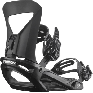 Image of Salomon Pact Snowboard Bindings 2025 in Black size Small