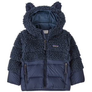 Image of Kid's Patagonia Hi-Loft Furry Friends Jacket Infants' 2025 in Blue size 6M-12M | Polyester