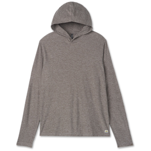 Image of Vuori Strato Tech Hoodie Men's 2024 in Gray size Medium | Elastane/Polyester