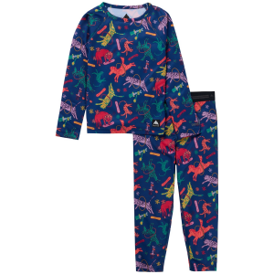 Image of Kid's Burton Lightweight Base Layer Set Toddlers' 2025 in Blue size 3T | Polyester