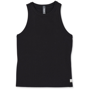 Image of Women's Vuori AllTheFeels Crew Tank Top 2024 in Black size X-Large | Elastane/Polyester