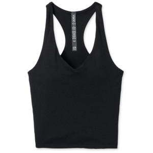 Image of Women's Vuori Halo Performance Crop 2.0 Top 2024 in Black size Large | Elastane/Polyester