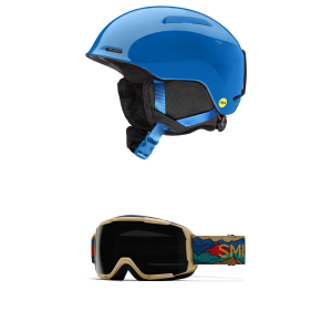 Image of Kid's Smith Glide Jr. MIPS Helmet 2025 - XS Package (XS) + Kids in Green | Polyester