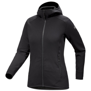 Image of Women's Arc'teryx Kyanite Hoodie 2024 in Black size Medium | Nylon/Elastane/Polyester