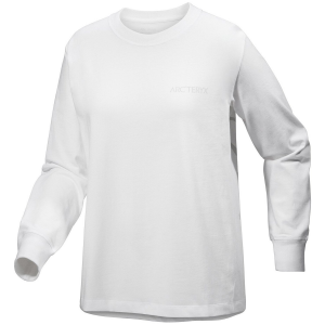 Image of Women's Arc'teryx Kragg Cotton Bird Crew Long-Sleeve T-Shirt 2024 in White size X-Small