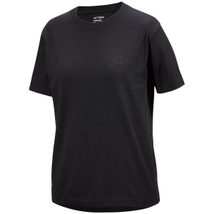 Image of Women's Arc'teryx Kragg Cotton Little Bird Crew Short-Sleeve T-Shirt 2025 in Black size Large