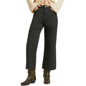 Image of Women's Brixton Margo Cropped 5 Pocket Pants 2024 Washed in Black size 28" | Cotton