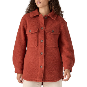 Image of Women's Patagonia Retro Pile Shacket 2024 Jacket in Red size Medium | Polyester