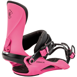 Image of Women's Nitro Cosmic Snowboard Bindings 2025 | Aluminum in White size Small/Medium | Aluminum/Polyester