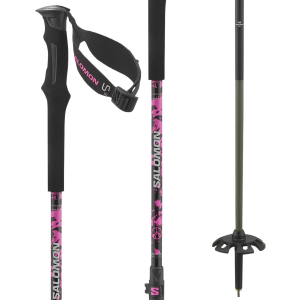 Image of Salomon QST S3 Ski Poles 2025 in Black size 100-135 | Rubber