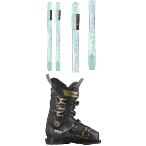 Image of Women's Salomon QST Lumen 98 Skis 2024 - 160 Package (160 cm) + 24.5 W's Alpine Ski Boots in Black size 160/24.5