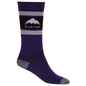 Image of Kid's Burton Weekend Midweight 2-Pack Snowboard Socks 2025 in Purple size Medium/Large