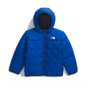 Image of Kid's The North Face Reversible Shasta Full Zip Hooded Jacket Boys' 2025 in Blue | Polyester