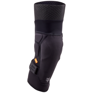 Image of Fox Racing Launch Knee Guards 2025 in Black size X-Large | Nylon/Spandex/Polyester