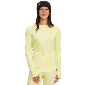 Image of Women's evo Heavyweight Wool Crew Top 2025 in Yellow size Large | Wool/Polyester