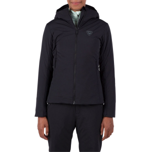 Image of Women's Rossignol Opside Warm Hoodie 2025 in Black size Small | Nylon/Spandex