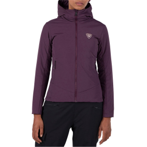 Image of Women's Rossignol Opside Hoodie 2025 in Purple size Small | Nylon/Elastane