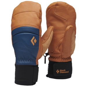 Image of Black Diamond Spark Mittens 2025 in Blue size Medium | Leather