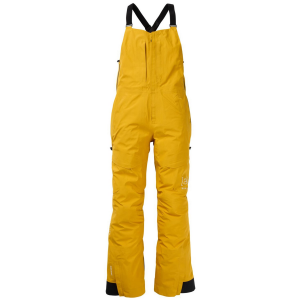 Image of Women's Burton AK Kimmy GORE-TEX 3L Stretch Bibs 2025 in Yellow size Small