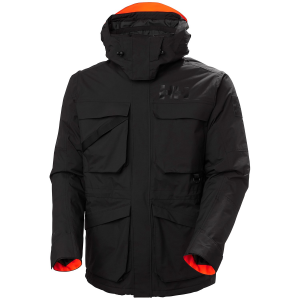 Image of Helly Hansen ULLR D Heritage Long Jacket Men's 2025 in Black size X-Large | Polyester