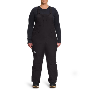 Image of Women's The North Face Freedom Insulated Plus Tall Bibs 2025 in Black size 2X | Nylon