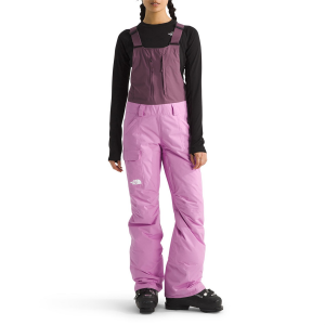 Image of Women's The North Face Freedom Insulated Short Bibs 2025 in Purple size Large | Nylon