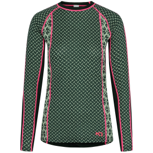 Image of Women's Kari Traa Lekker Long-Sleeve Top 2025 in Green size Large | Wool/Polyester