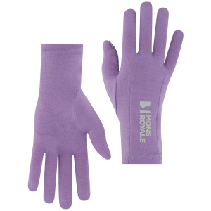 Image of MONS ROYALE Volta Glove Liner 2025 in Purple size Small | Wool