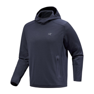 Image of Arc'teryx Kyanite Pullover Hoodie Men's 2025 in Blue size Large | Nylon/Elastane/Polyester