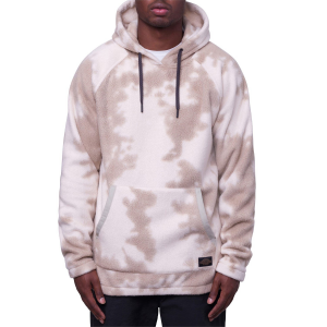 Image of 686 Buttermilk Sherpa Fleece Hoodie Men's 2023 in Brown size Small | Lycra/Polyester