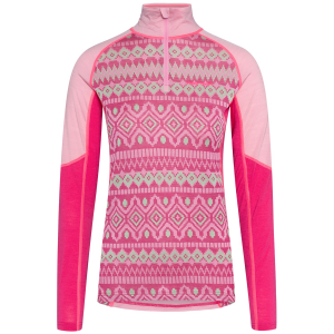 Image of Women's Kari Traa Malia Half-Zip Top 2025 in Pink size X-Large | Wool