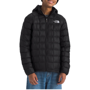 Image of Kid's The North Face ThermoBall(TM) Hooded Jacket Boys' 2025 in Black size X-Large | Nylon/Polyester