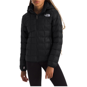 Image of Kid's The North Face ThermoBall(TM) Hooded Jacket Girls' 2025 in Black size X-Small | Nylon/Polyester