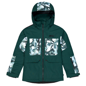 Image of Kid's Picture Organic Stony Printed Jacket 2025 in Green size 6 | Polyester/Plastic