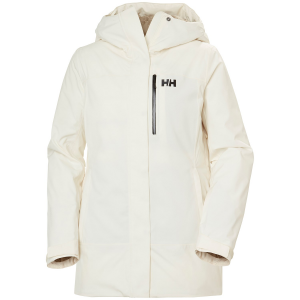 Image of Women's Helly Hansen Snowplay Long Insulated Jacket 2025 in White size Medium | Polyester