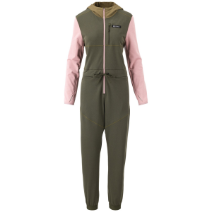 Image of Women's Flylow Sasha Fleece Onesie 2025 in Green size X-Large | Elastane/Polyester