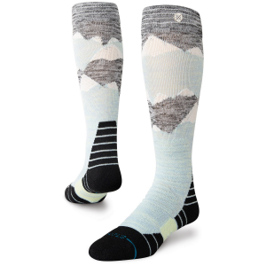 Image of Stance Windy Peaks Mid Wool Snow Socks 2025 in Green size Medium | Nylon/Wool/Elastane