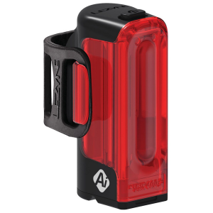 Image of Lezyne Strip Pro Ai Alert 400+ Rear Bike Light 2024 in Black | Rubber