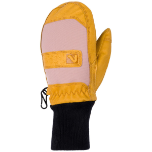 Image of Kid's Flylow Mighty Unicorn Mittens 2025 in Orange size X-Large | Leather/Polyester