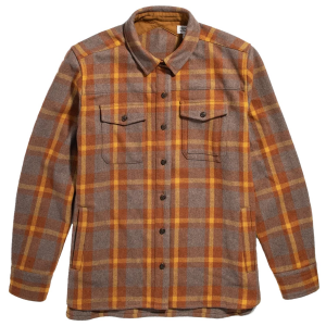 Image of Women's Bridge & Burn Harlow Shirt Jacket 2024 in Brown size Medium | Cotton/Wool/Polyester